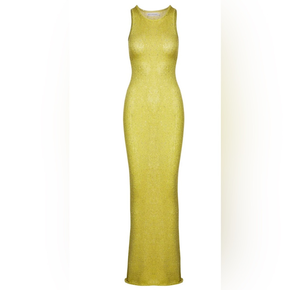 NATALIA DRESS - CHARTREUSE SEQUIN - medium size